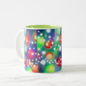 Tasse 2 Couleurs Lumières de Noël (Devant gauche)