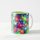 Tasse 2 Couleurs Lumières de Noël (Devant droit)