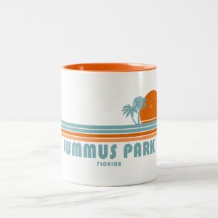 Tasse 2 Couleurs Lummus Park Floride Sun Palm Trees