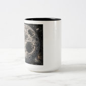 Tasse 2 Couleurs Lune avec trous d'astéroïde (Centre)