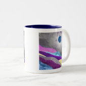 Tasse 2 Couleurs Lune bleue (Devant droit)