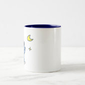 Tasse 2 Couleurs Lune de koala - bleu (Centre)