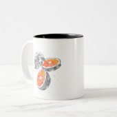 Tasse 2 Couleurs Lune orange (Devant gauche)