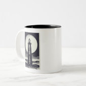 Tasse 2 Couleurs Lune phare de Boston (Devant gauche)