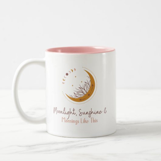 Tasse 2 Couleurs Lune, Soleil Et Matins Comme Cette Musique (Gauche)