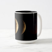 Tasse 2 Couleurs Lune superbe, lune de sang, éclipse lunaire, 2015 (Devant droit)