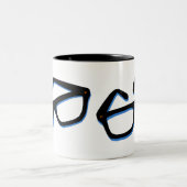 Tasse 2 Couleurs Lunettes de nerd cool (Centre)