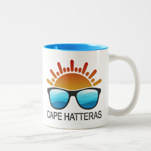 Tasse 2 Couleurs Lunettes de soleil Cape Hatteras Caroline du Nord