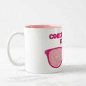 Tasse 2 Couleurs Lunettes de soleil de Parties scintillant rose pou (Gauche)