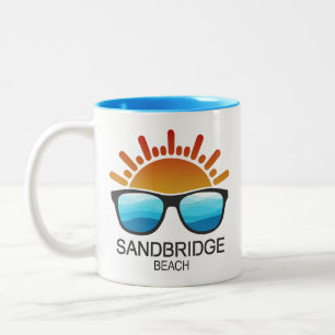 Tasse 2 Couleurs Lunettes de soleil de Sandbridge Beach Virginie