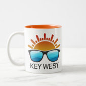 Tasse 2 Couleurs Lunettes de soleil Key West Florida (Gauche)
