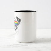 Tasse 2 Couleurs Lunettes de soleil Pug Pride (Centre)