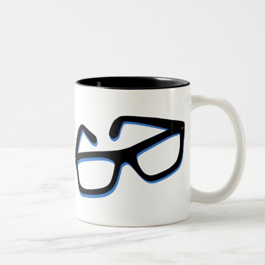 Tasse 2 Couleurs Lunettes Nerd cool (Droit)