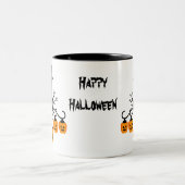 Tasse 2 Couleurs lustre citrouille Halloween gothique (Centre)