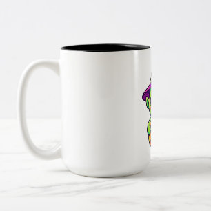 Tasse 2 Couleurs Lutin de bonbons avec panier de citrouille
