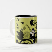 Tasse 2 Couleurs Lutin en noir (Devant gauche)