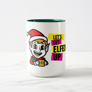 Tasse 2 Couleurs Lutine de Noël espiègle