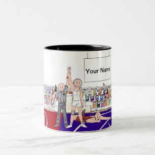 Tasse 2 Couleurs Lutteur - porte - clé masculin