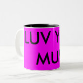 TASSE 2 COULEURS LUV VOUS MAMAN (Devant gauche)