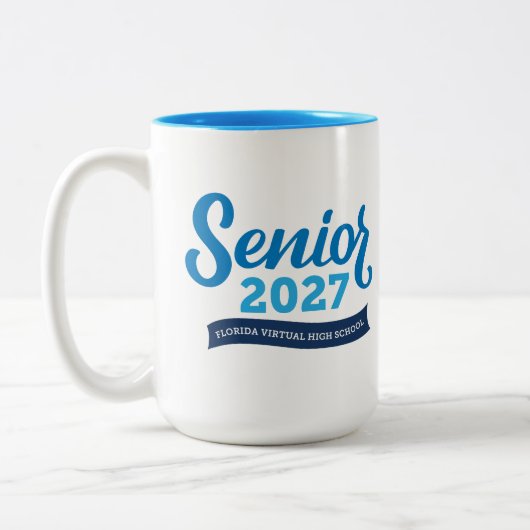 Tasse 2 Couleurs Lycée virtuel de Floride Terminale 2027 (Gauche)