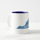 Tasse 2 Couleurs Lynchburg Virginia Wood Grain (Devant gauche)