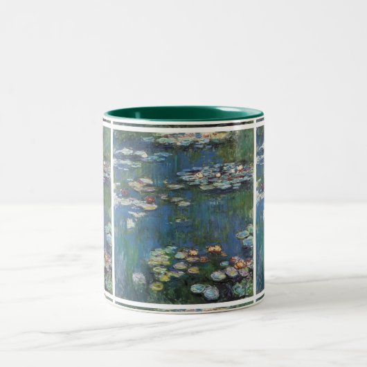 Tasse 2 Couleurs Lys d'eau de Claude Monet, peintre impressionniste (Centre)