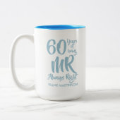 Tasse 2 Couleurs M. Always Right Fun 60e anniversaire Mariage (Gauche)