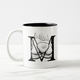 Tasse 2 Couleurs M est pour Meniscus (mug)