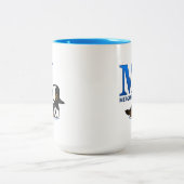 Tasse 2 Couleurs M est pour Merganser (Centre)