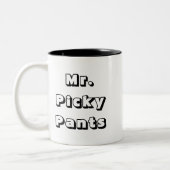 Tasse 2 Couleurs M. Picky Pants (Gauche)