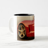 Tasse 2 Couleurs Ma Corvette rouge (Devant gauche)