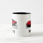 Tasse 2 Couleurs Ma Corvette rouge de 1979 (Centre)