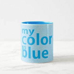 Tasse 2 Couleurs ma couleur est bleue