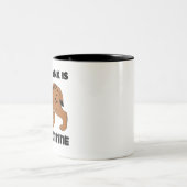 Tasse 2 Couleurs Ma Lynx Rouge est ma Saint Valentin (Centre)