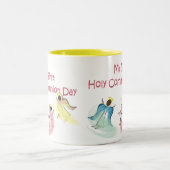 Tasse 2 Couleurs Ma première fête de la communion (Centre)