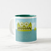 Tasse 2 Couleurs Ma queue est longue (Devant gauche)