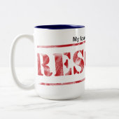 Tasse 2 Couleurs Ma race préférée est secourue (Gauche)