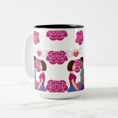 Tasse 2 Couleurs Ma Saint-Valentin. (Devant gauche)