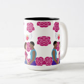 Tasse 2 Couleurs Ma Saint-Valentin. (Devant droit)