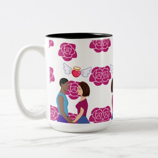 Tasse 2 Couleurs Ma Saint-Valentin. (Gauche)