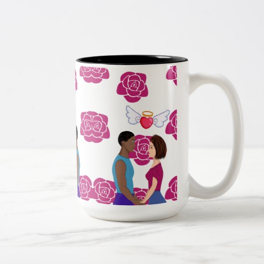 Tasse 2 Couleurs Ma Saint-Valentin. (Droit)