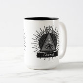 Tasse 2 Couleurs Ma Société Secrète Est Dans (N'Importe Quelle Vill (Devant droit)