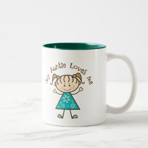 Tasse 2 Couleurs Ma tante Loves Me Gift