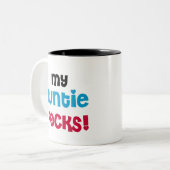 Tasse 2 Couleurs Ma tante Rocks (Devant gauche)