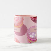 Tasse 2 Couleurs Macaron pastel scintillant personnalisé et fantais (Centre)