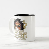 Tasse 2 Couleurs Macbeth "quelque chose" citation mauvaise (version (Devant gauche)