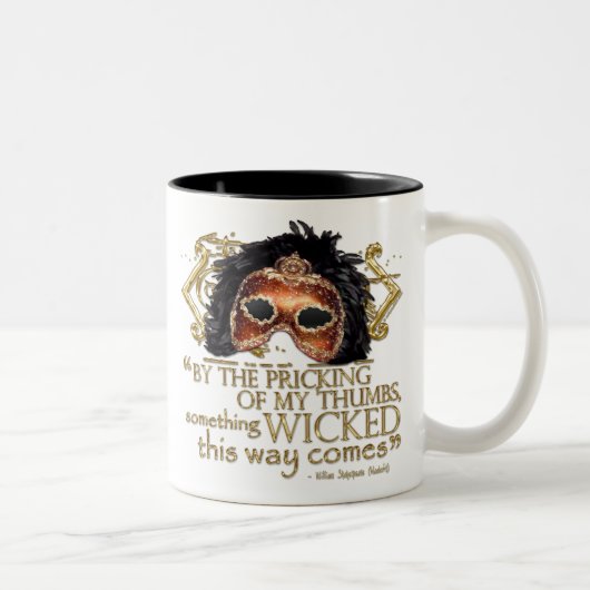 Tasse 2 Couleurs Macbeth "quelque chose" citation mauvaise (version (Droit)