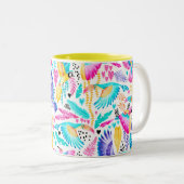 Tasse 2 Couleurs Maccam aquarelle et jungle tropicale (Devant droit)