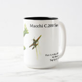 Tasse 2 Couleurs Macchi C.200 Saetta (Devant droit)