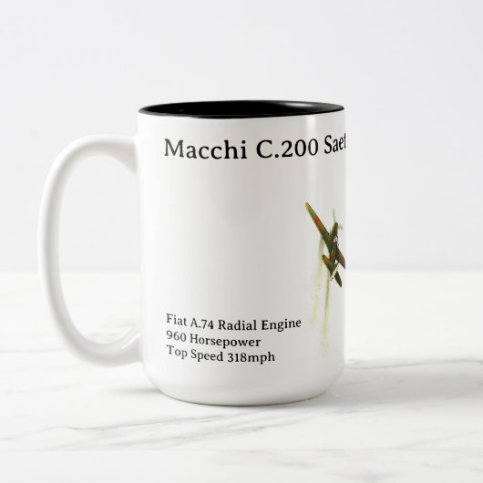 Tasse 2 Couleurs Macchi C.200 Saetta (Gauche)
